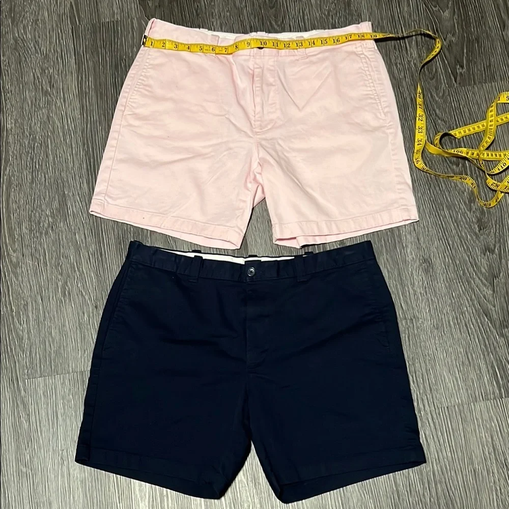 J. Crew Flat Front Pink and Blue Shorts for Casual Style